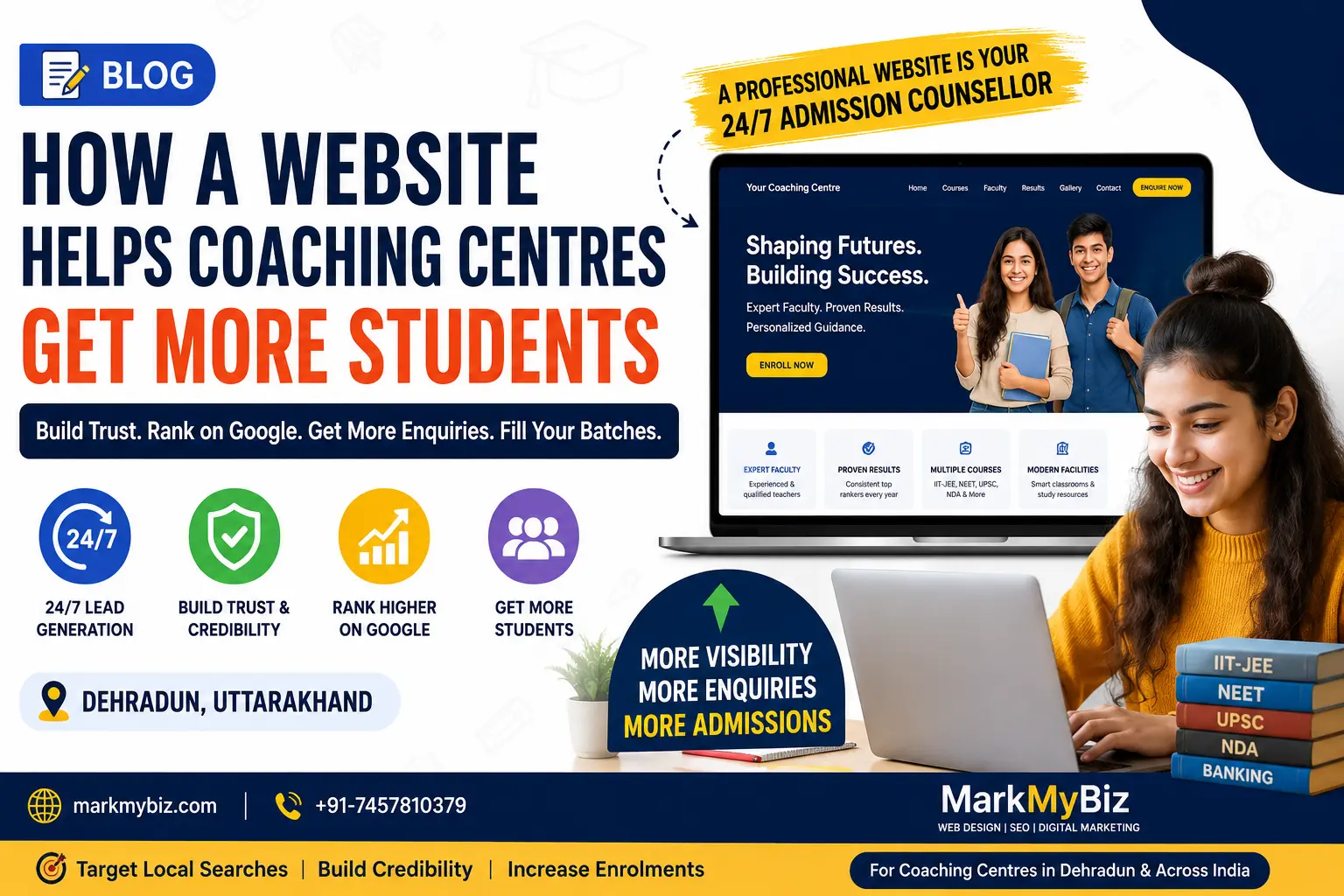 website for coaching centre in Dehradun